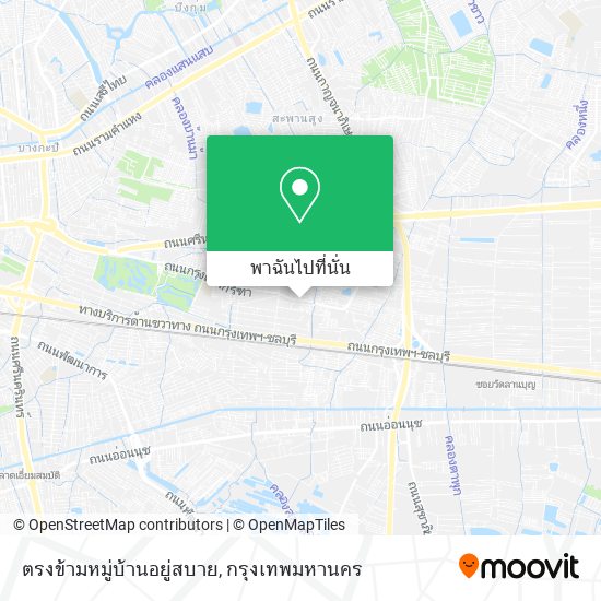 ตรงข้ามหมู่บ้านอยู่สบาย แผนที่