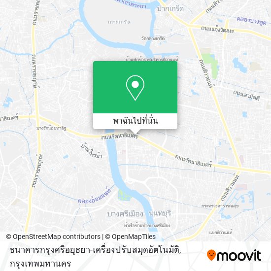 ธนาคารกรุงศรีอยุธยา-เครื่องปรับสมุดอัตโนมัติ แผนที่