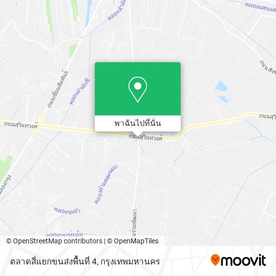 ตลาดสี่แยกขนส่งพื้นที่ 4 แผนที่