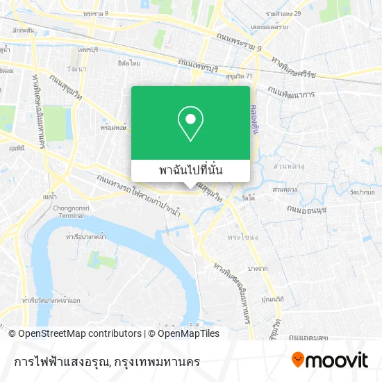 การไฟฟ้าแสงอรุณ แผนที่
