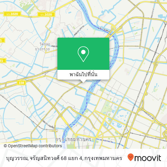 บุญวรรณ, จรัญสนิทวงศ์ 68 แยก 4 แผนที่