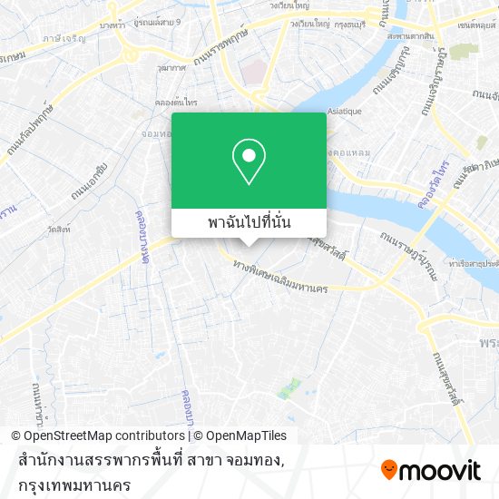 สำนักงานสรรพากรพื้นที่ สาขา จอมทอง แผนที่