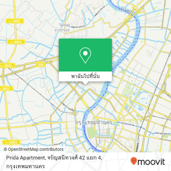 Prida Apartment, จรัญสนิทวงศ์ 42 แยก 4 แผนที่