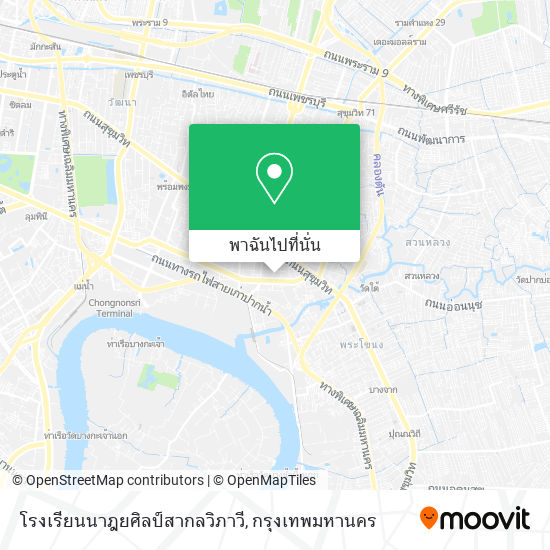 โรงเรียนนาฎยศิลป์สากลวิภาวี แผนที่