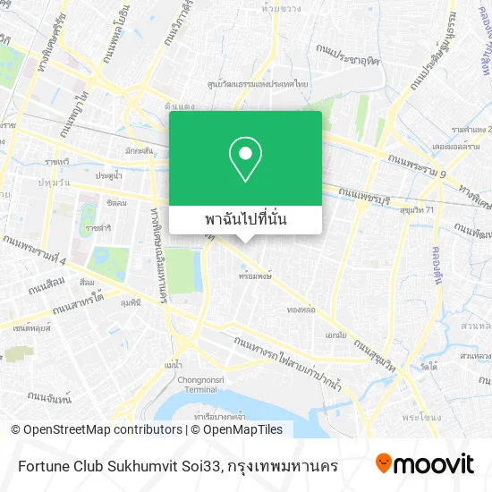 Fortune Club Sukhumvit Soi33 แผนที่