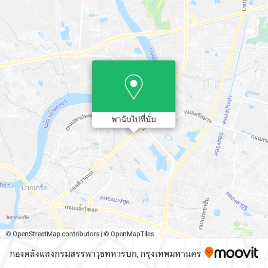 กองคลังแสงกรมสรรพาวุธทหารบก แผนที่