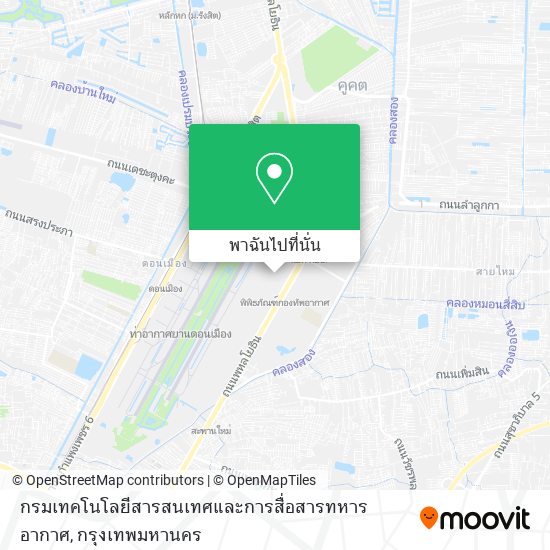 กรมเทคโนโลยีสารสนเทศและการสื่อสารทหารอากาศ แผนที่