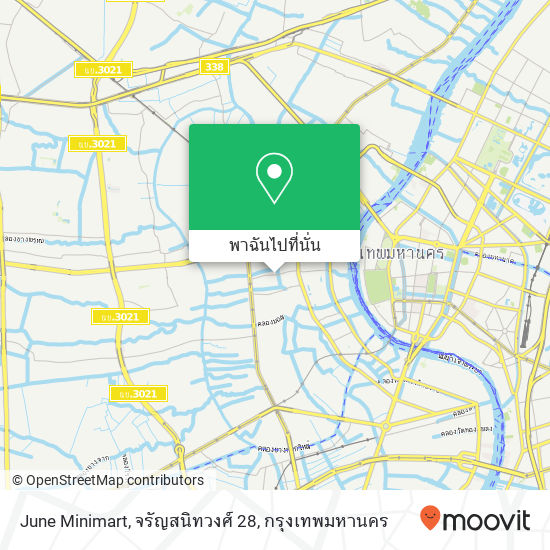 June Minimart, จรัญสนิทวงศ์ 28 แผนที่