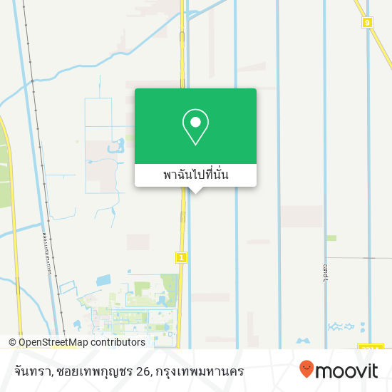 จันทรา, ซอยเทพกุญชร 26 แผนที่