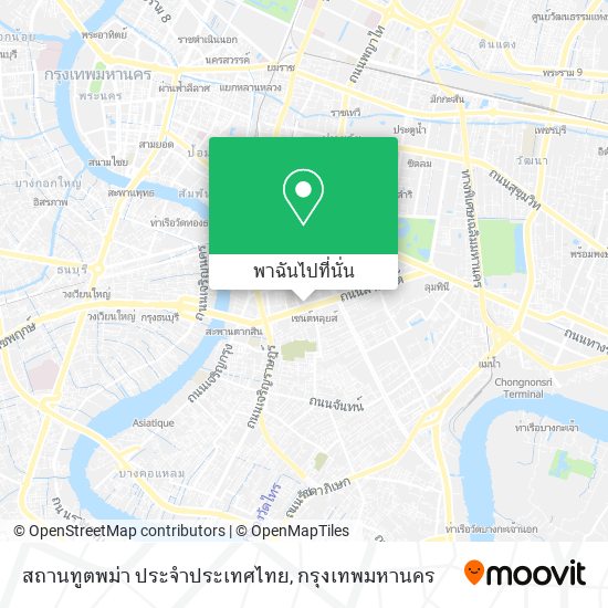 สถานทูตพม่า ประจำประเทศไทย แผนที่