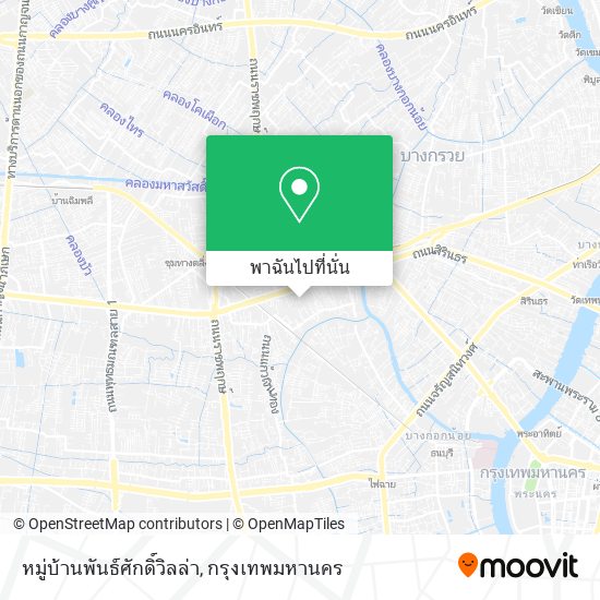 หมู่บ้านพันธ์ศักดิ์วิลล่า แผนที่