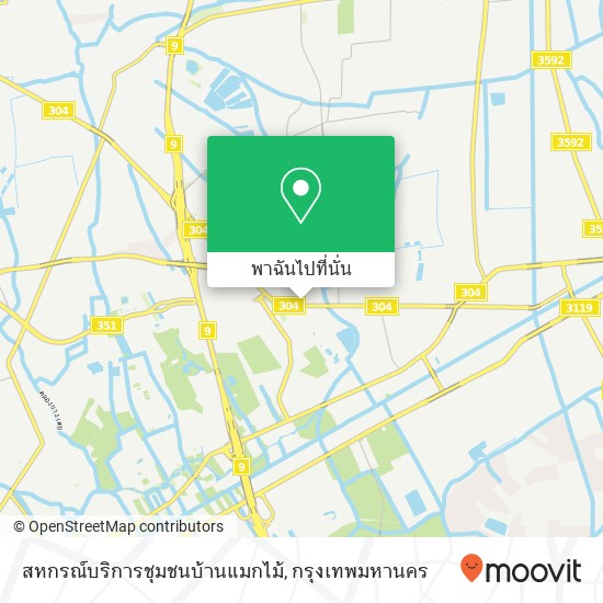 สหกรณ์บริการชุมชนบ้านแมกไม้ แผนที่