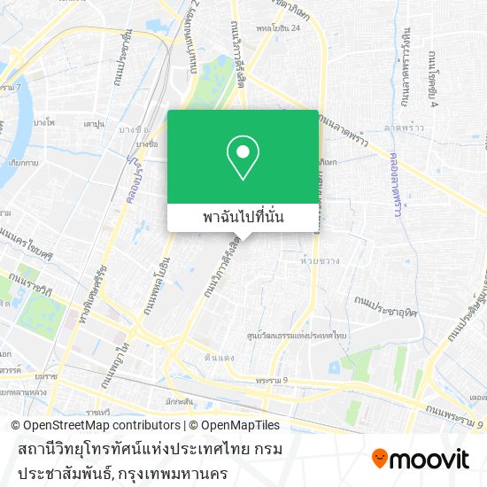 สถานีวิทยุโทรทัศน์แห่งประเทศไทย กรมประชาสัมพันธ์ แผนที่
