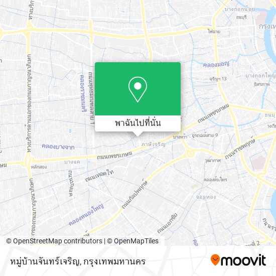 หมู่บ้านจันทร์เจริญ แผนที่