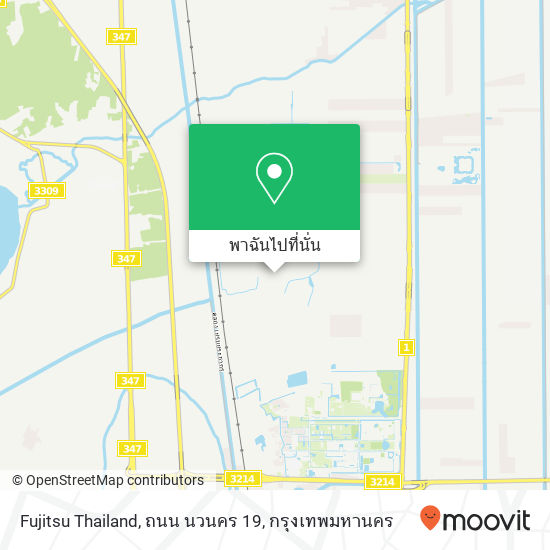 Fujitsu Thailand, ถนน นวนคร 19 แผนที่