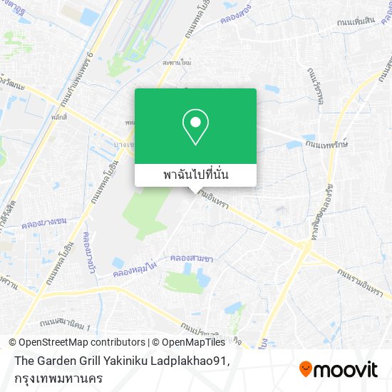 The Garden Grill Yakiniku Ladplakhao91 แผนที่