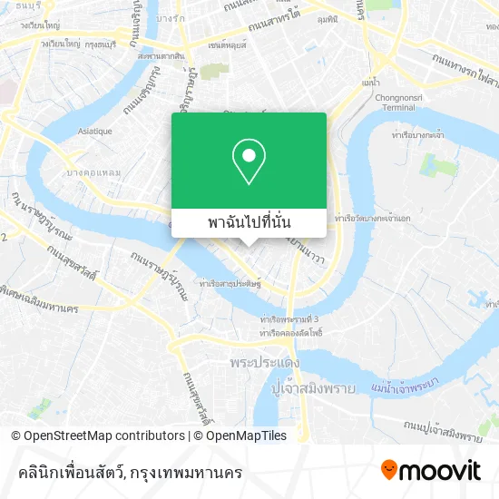 คลินิกเพื่อนสัตว์ แผนที่