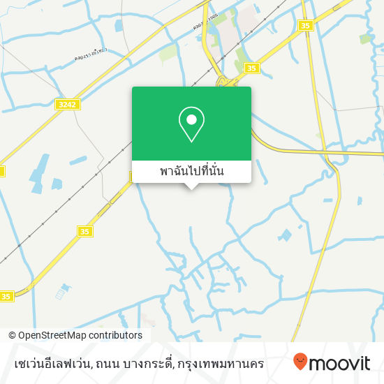 เซเว่นอีเลฟเว่น, ถนน บางกระดี่ แผนที่