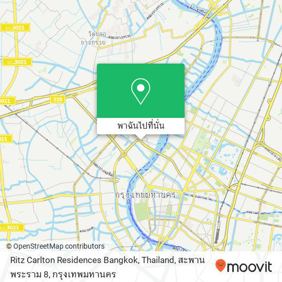 Ritz Carlton Residences Bangkok, Thailand, สะพานพระราม 8 แผนที่