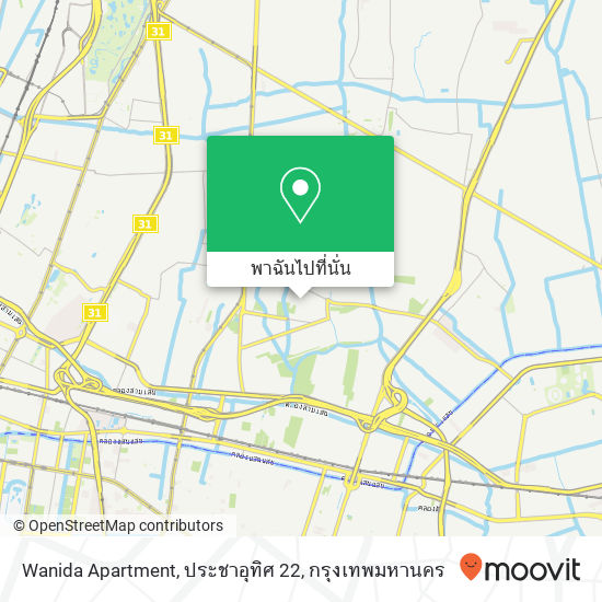 Wanida Apartment, ประชาอุทิศ 22 แผนที่