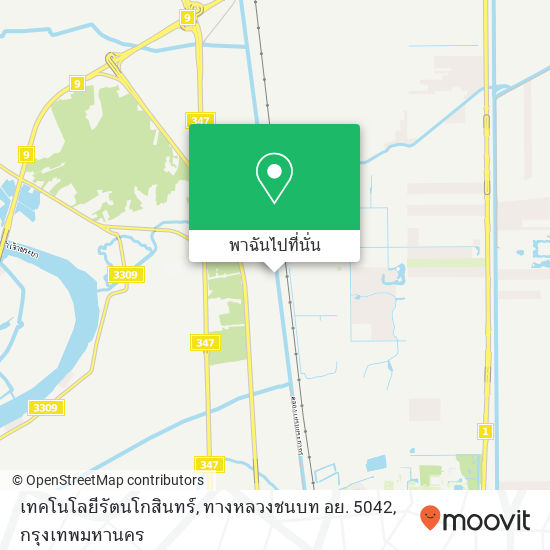 เทคโนโลยีรัตนโกสินทร์, ทางหลวงชนบท อย. 5042 แผนที่