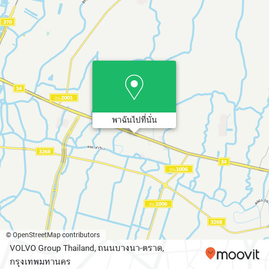 VOLVO Group Thailand, ถนนบางนา-ตราด แผนที่