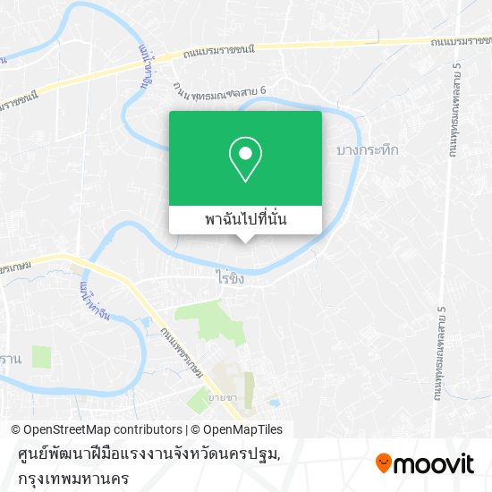 ศูนย์พัฒนาฝีมือแรงงานจังหวัดนครปฐม แผนที่
