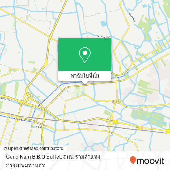 Gang Nam B.B.Q Buffet, ถนน รามคำแหง แผนที่