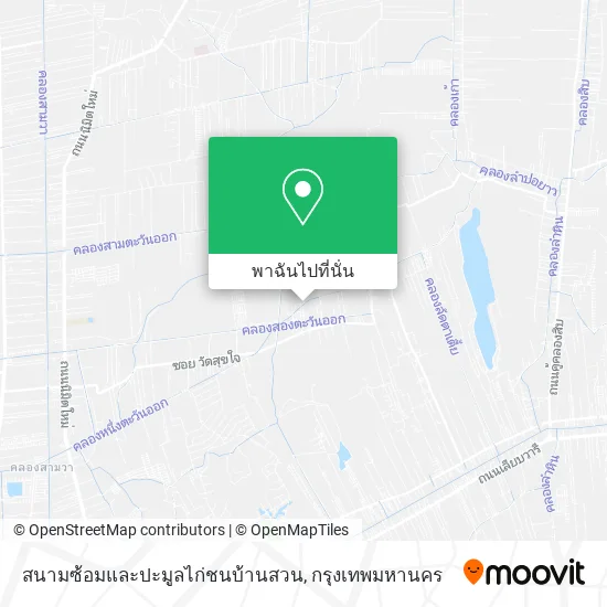 สนามซ้อมและปะมูลไก่ชนบ้านสวน แผนที่