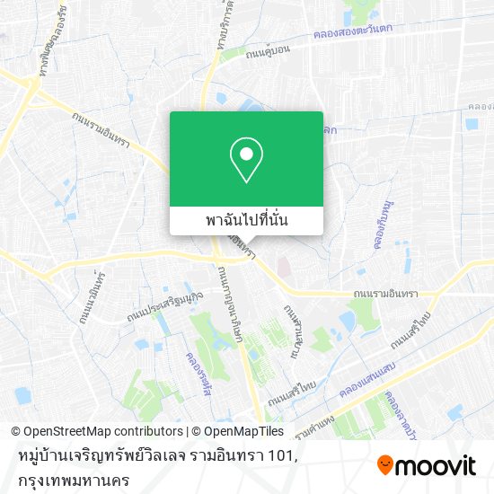 หมู่บ้านเจริญทรัพย์วิลเลจ รามอินทรา 101 แผนที่