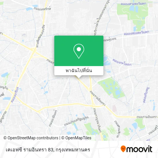 เคเอฟซี รามอินทรา 83 แผนที่