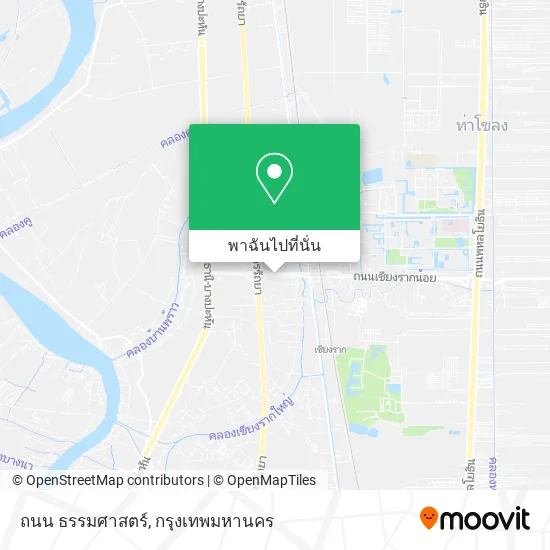ถนน ธรรมศาสตร์ แผนที่