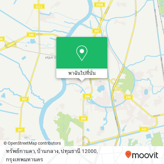 ทรัพย์กานดา, บ้านกลาง, ปทุมธานี 12000 แผนที่