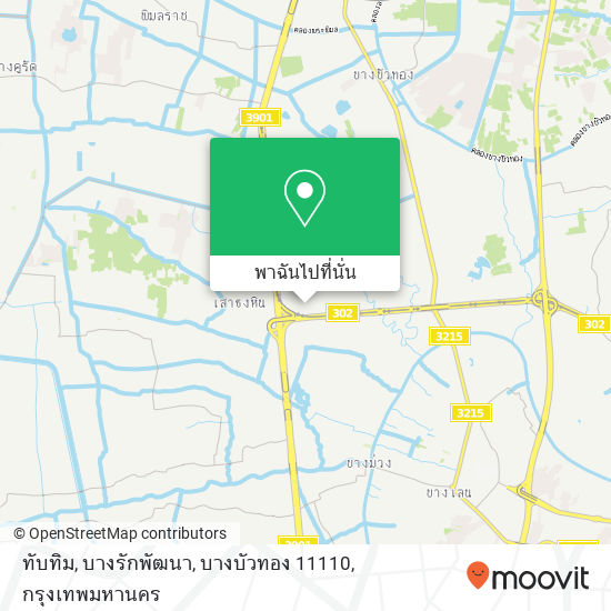 ทับทิม, บางรักพัฒนา, บางบัวทอง 11110 แผนที่