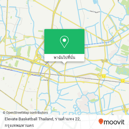 Elevate Basketball Thailand, รามคำแหง 22 แผนที่