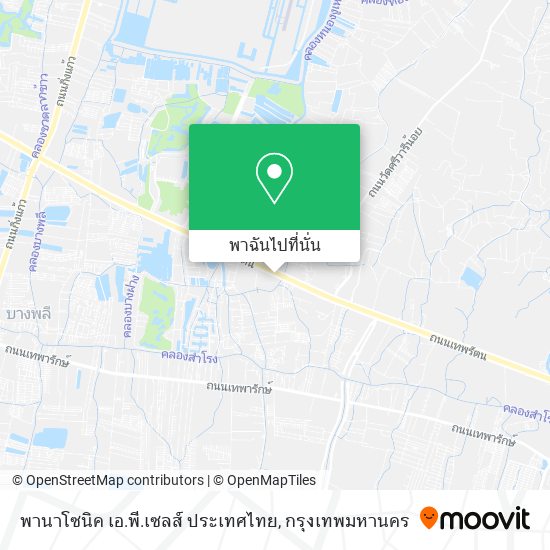 พานาโซนิค เอ.พี.เซลส์ ประเทศไทย แผนที่