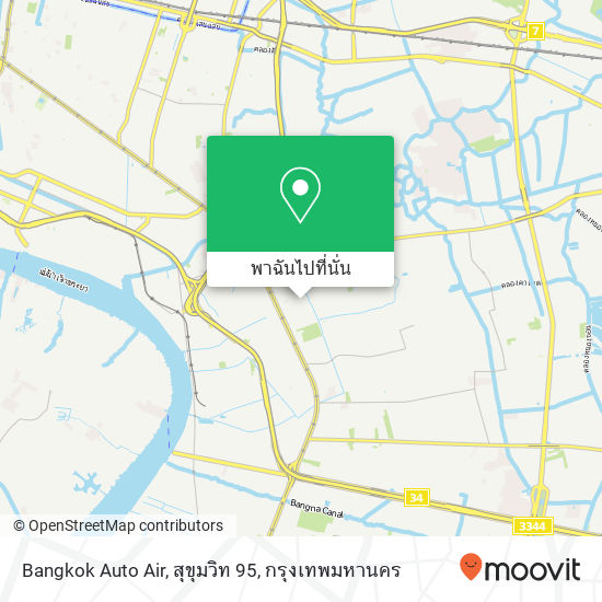 Bangkok Auto Air, สุขุมวิท 95 แผนที่