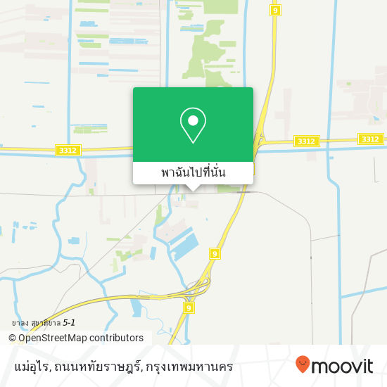 แม่อุไร, ถนนหทัยราษฎร์ แผนที่