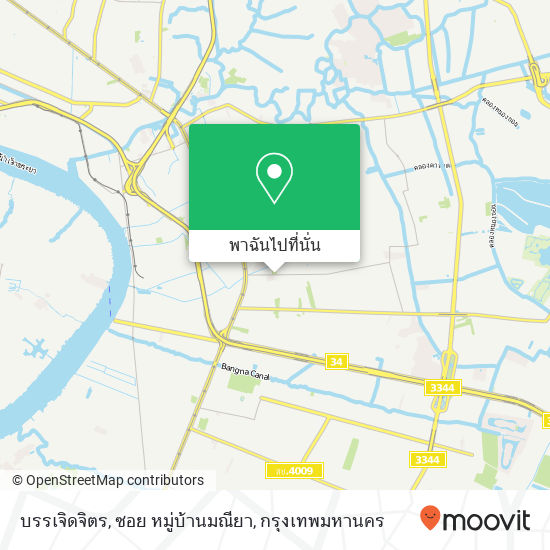 บรรเจิดจิตร, ซอย หมู่บ้านมณียา แผนที่