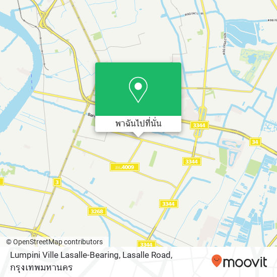 Lumpini Ville Lasalle-Bearing, Lasalle Road แผนที่