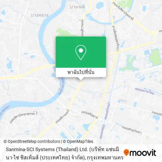 Sanmina-SCI Systems (Thailand) Ltd. (บริษัท แซนมินา-ไซ ซิสเท็มส์ (ประเทศไทย) จำกัด) แผนที่