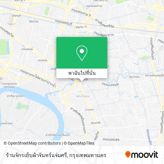 ร้านจักรเย็บผ้าจันทร์แจ่มศรี แผนที่