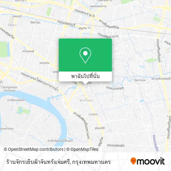 ร้านจักรเย็บผ้าจันทร์แจ่มศรี แผนที่