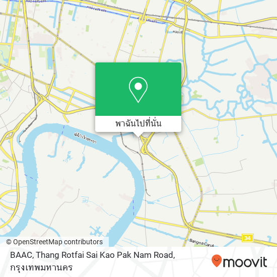 BAAC, Thang Rotfai Sai Kao Pak Nam Road แผนที่