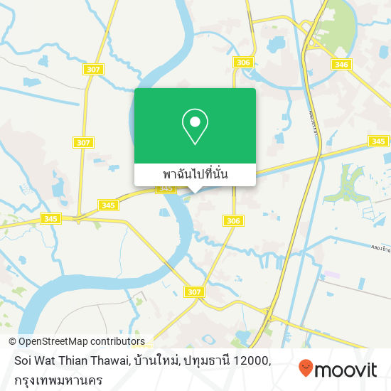 Soi Wat Thian Thawai, บ้านใหม่, ปทุมธานี 12000 แผนที่