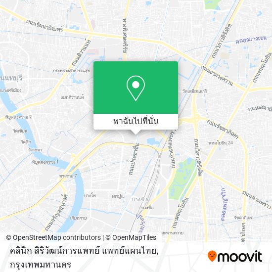 คลินิก สิริวัฒน์การแพทย์ แพทย์แผนไทย แผนที่