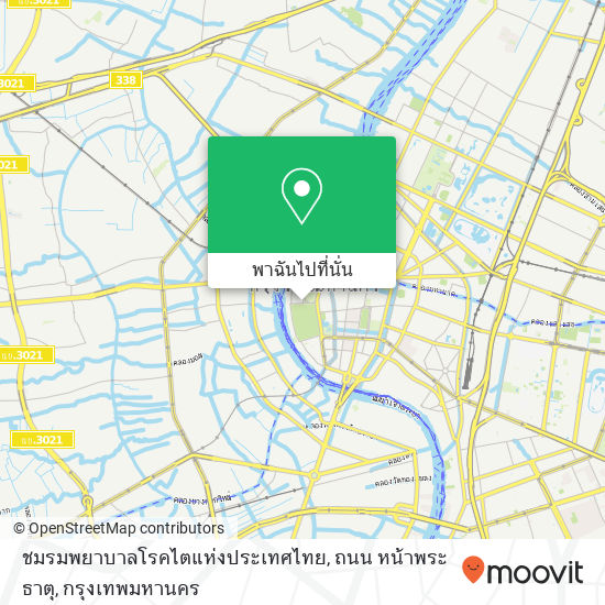 ชมรมพยาบาลโรคไตแห่งประเทศไทย, ถนน หน้าพระธาตุ แผนที่