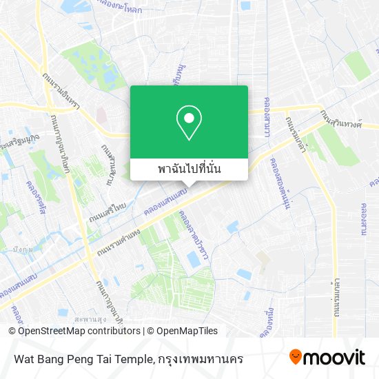 Wat Bang Peng Tai Temple แผนที่