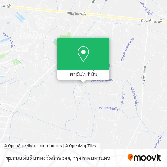 ชุมชนแผ่นดินทองวัดลำพะอง แผนที่