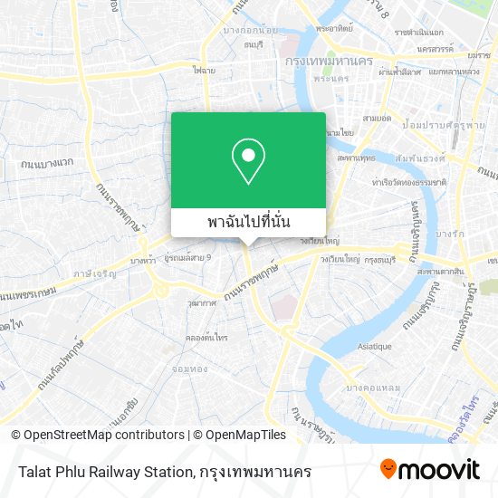 Talat Phlu Railway Station แผนที่